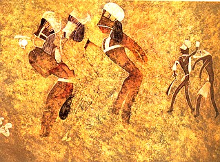 Fresque saharienne du néolithique 