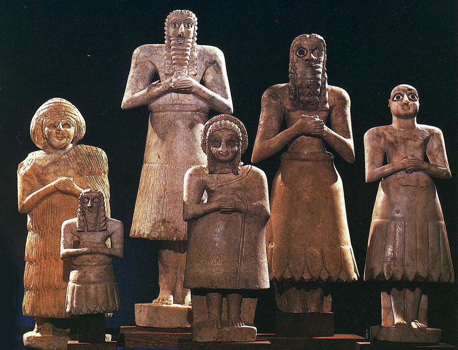 Photo de statues Sumérienne