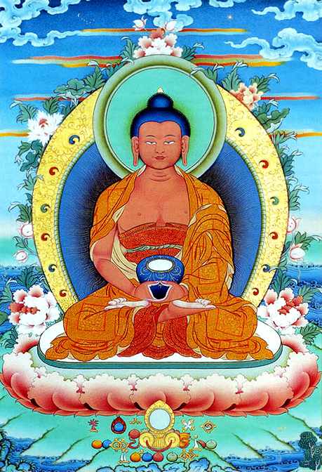 dessin du Bouddha Amithaba
