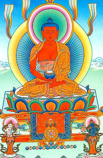 Dessin du Bouddha Amithaba