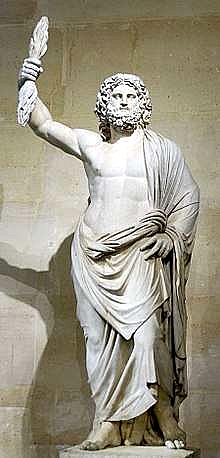 Statue en pierre de Zeus
