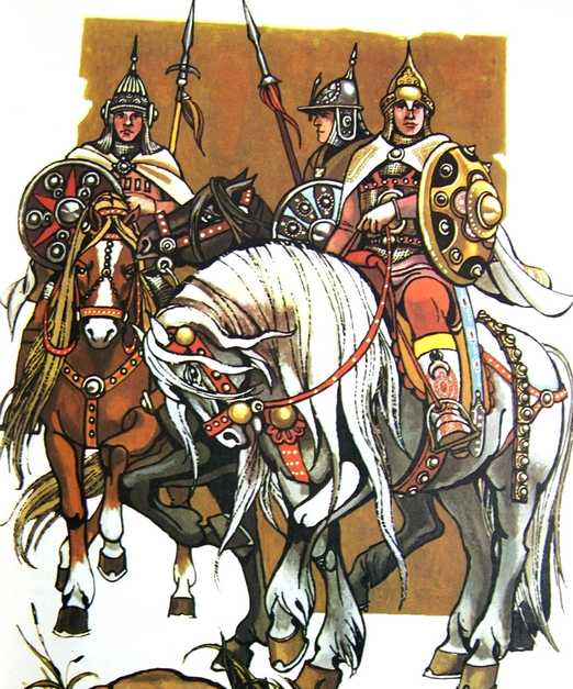 dessin de chevalier russe