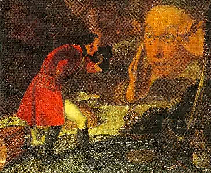 Illustration des voyages de Gulliver peinture à l'huile