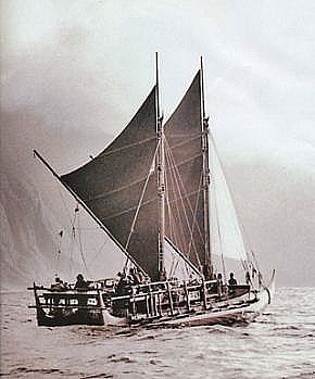 Dessin de pirogue à balancier