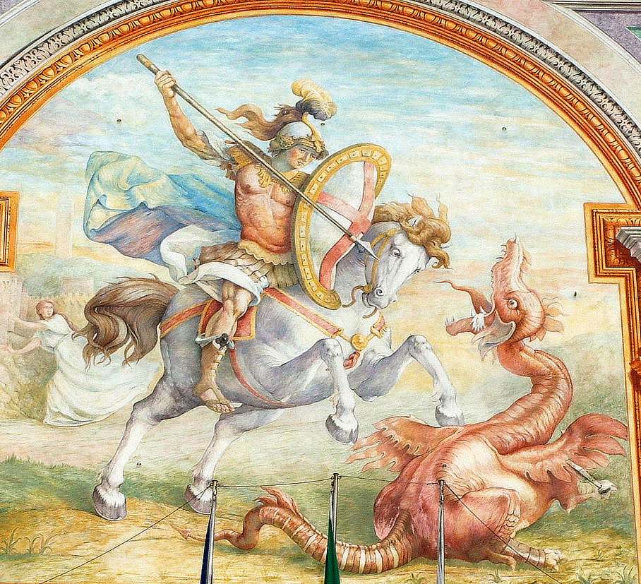 Peinture murale dans un palais Florentin